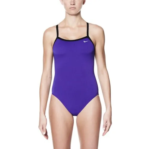 NIKE Poly Solids Women Swim Performance Racerback One Piece