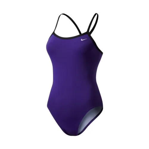 NIKE Poly Solids Women Swim Performance Racerback One Piece