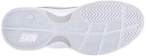 Nike Women's Court Lite Tennis Shoe, White/Metallic Silver/Medium Grey, 9 Regular US
