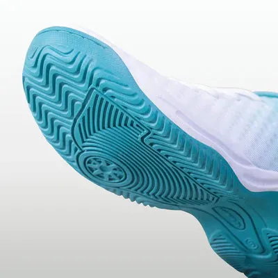 Nivia Power Smash Tennis Shoes (White/Sky Blue)