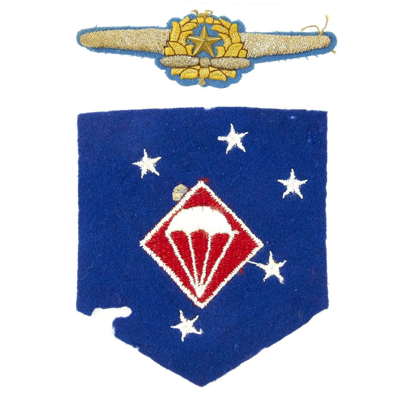 Original U.S. WWII USMC Paramarine 1st Parachute Battalion Named Silver Star Grouping