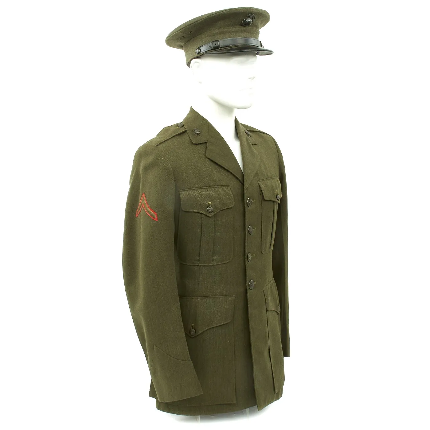 Original U.S. WWII USMC Paramarine 1st Parachute Battalion Named Silver Star Grouping