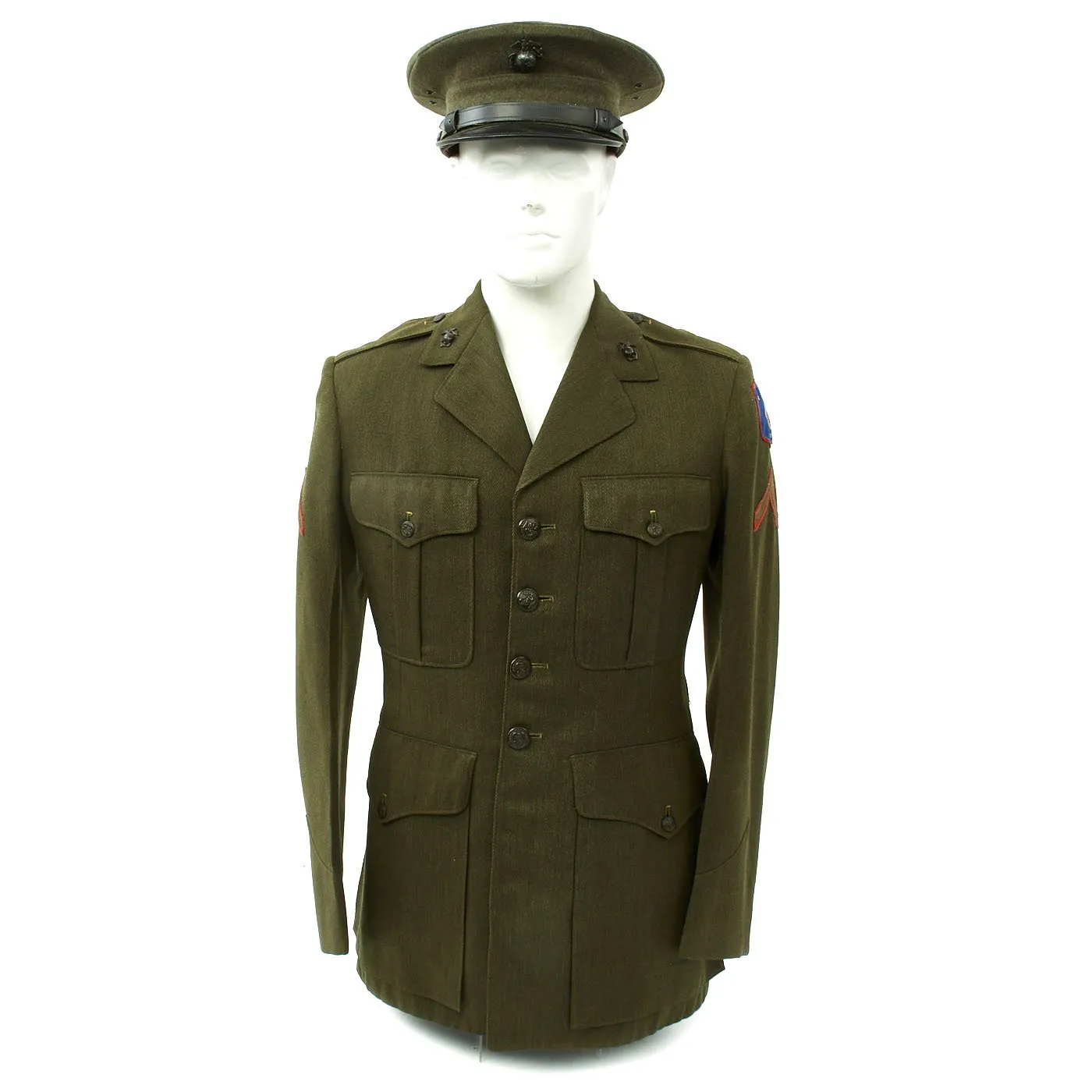 Original U.S. WWII USMC Paramarine 1st Parachute Battalion Named Silver Star Grouping