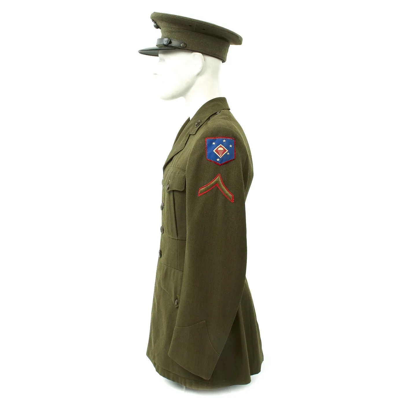 Original U.S. WWII USMC Paramarine 1st Parachute Battalion Named Silver Star Grouping