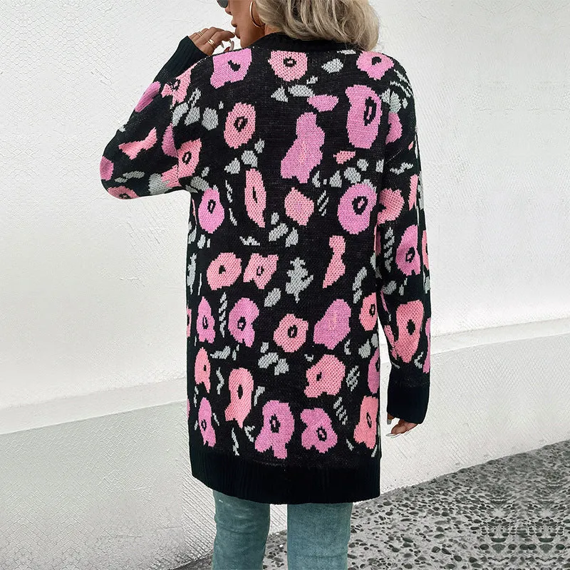 PEOPLETERRITORY New Hot Trade Wholesale New Autumn New   Casual Women's Cardigan Sweater Women