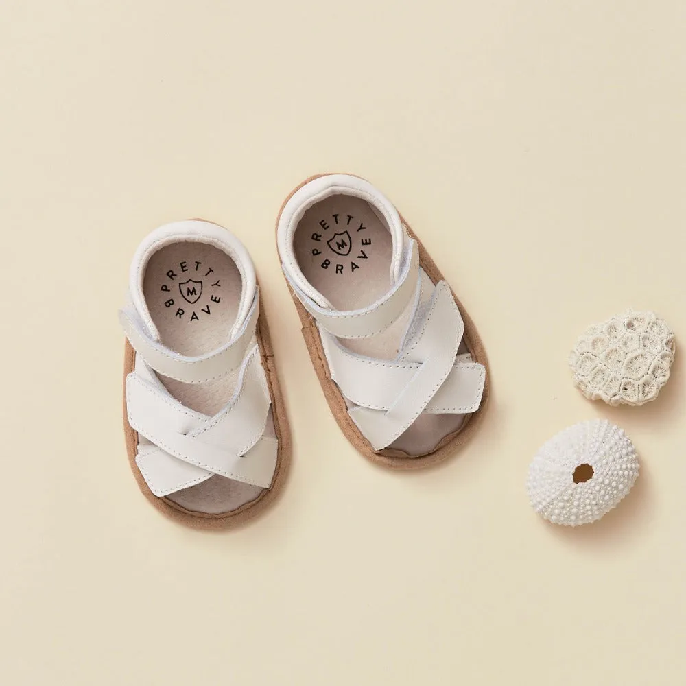 Pretty Brave Criss Cross Sandal Ivory