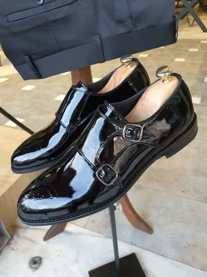 Ralph Sardinelli Neolite Double Buckle Leather Shoes