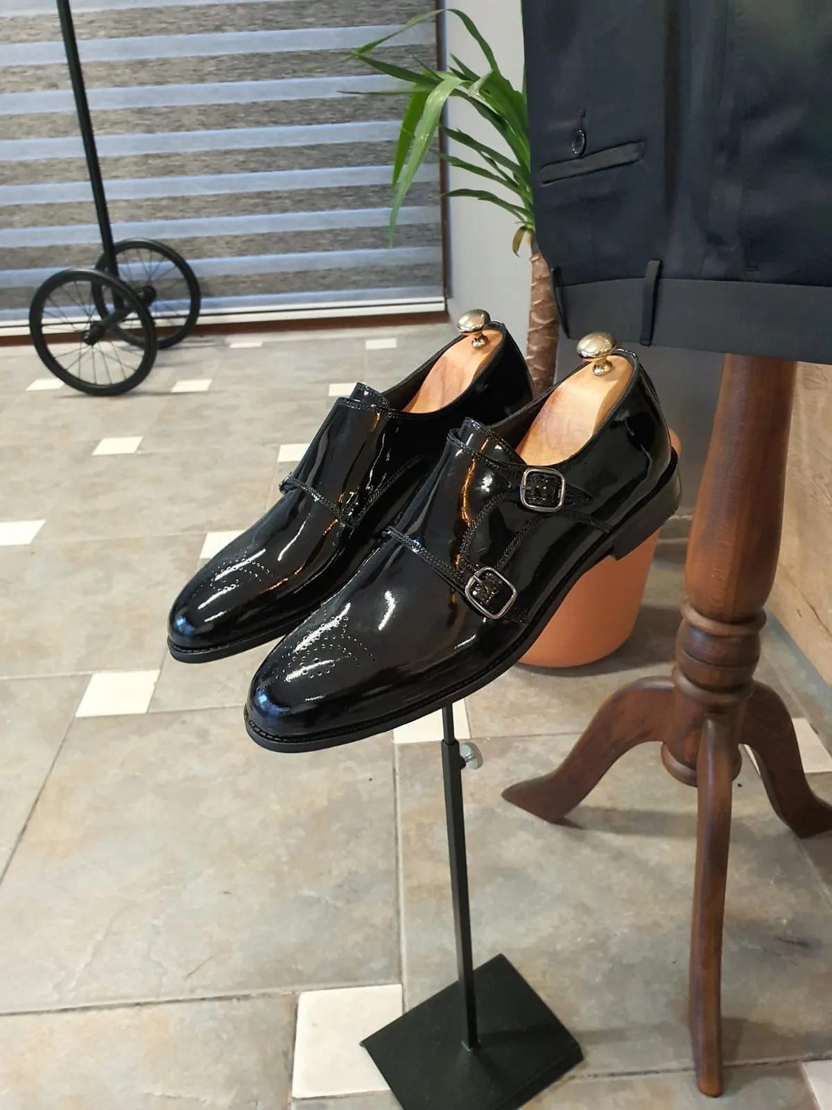 Ralph Sardinelli Neolite Double Buckle Leather Shoes