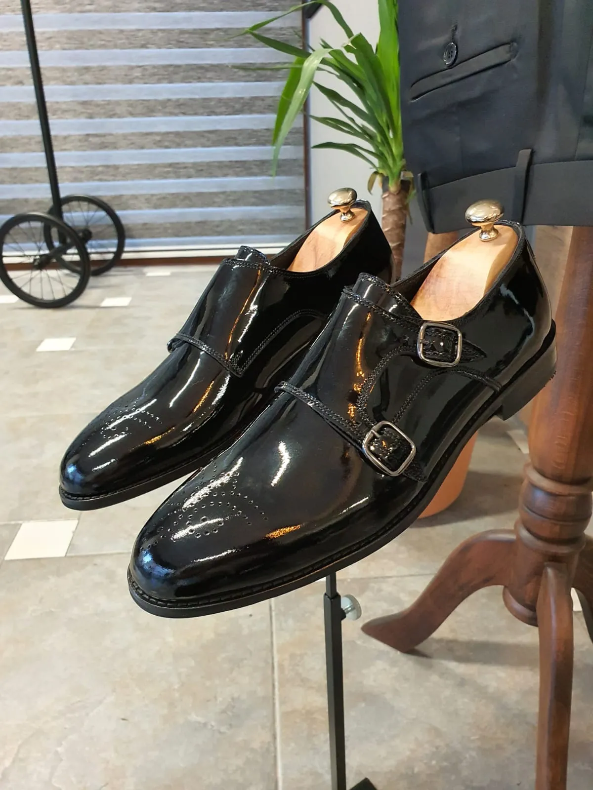 Ralph Sardinelli Neolite Double Buckle Leather Shoes