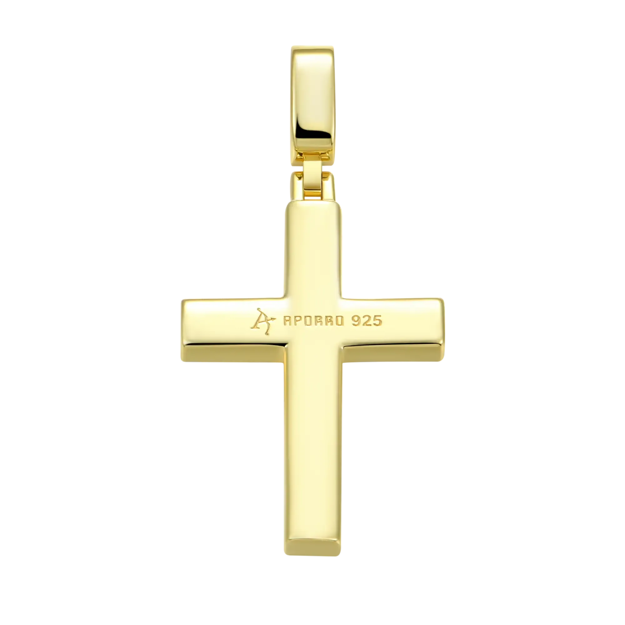 Solid Tennis Cross Pendant - Medium