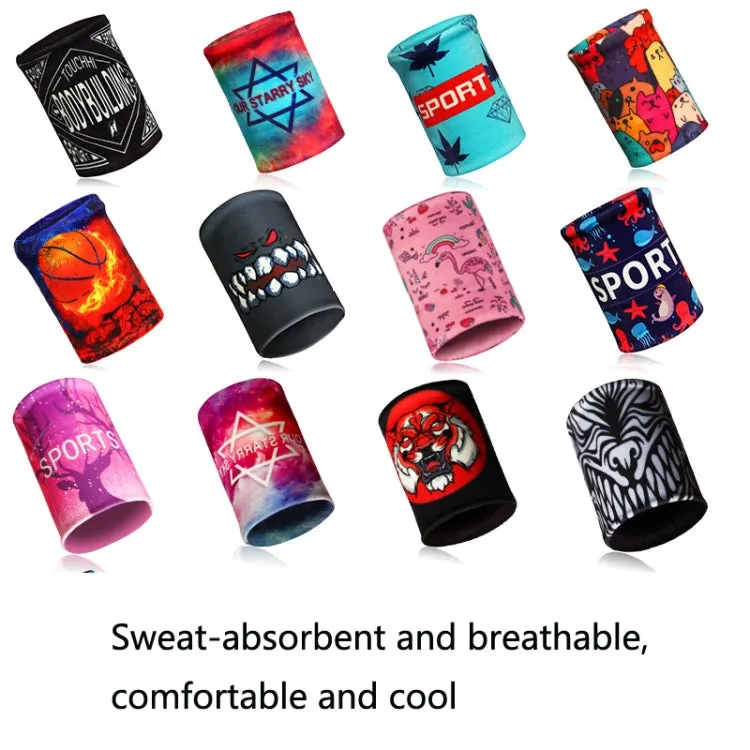 Sports Fitness Elastic Wristbands Absorbing Sweat Playing Ball Riding Wiping Sweat Cold Wristbands, Specification: S(Fireless Bird)