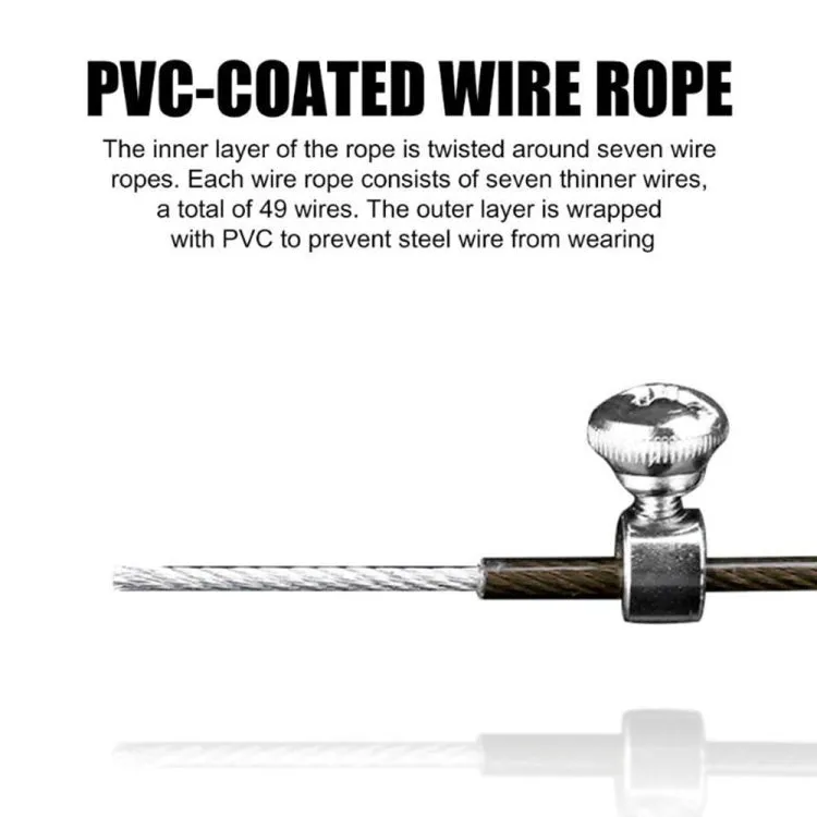 Steel Wire Skipping Skip Adjustable Fitness Jump Rope，Length: 3m(Megenta)