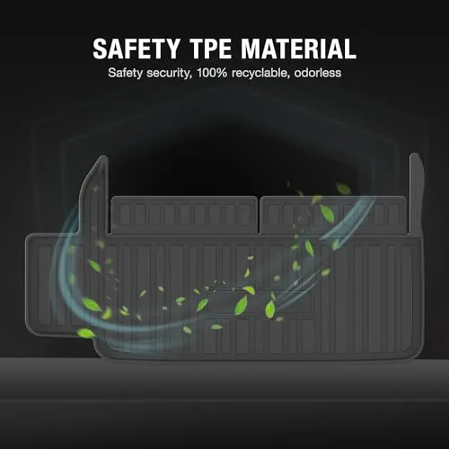 Tesla Model X 2023 6 Seater Custom Fit Trunk Liner TPE Automotive Cargo Mat Liner