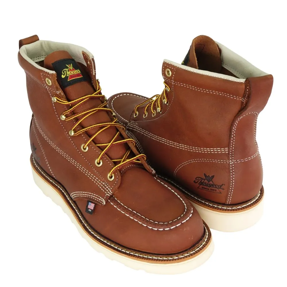 'Thorogood' Men's 6" American Heritage MAXWear Wedge™ Soft Toe - Tobacco