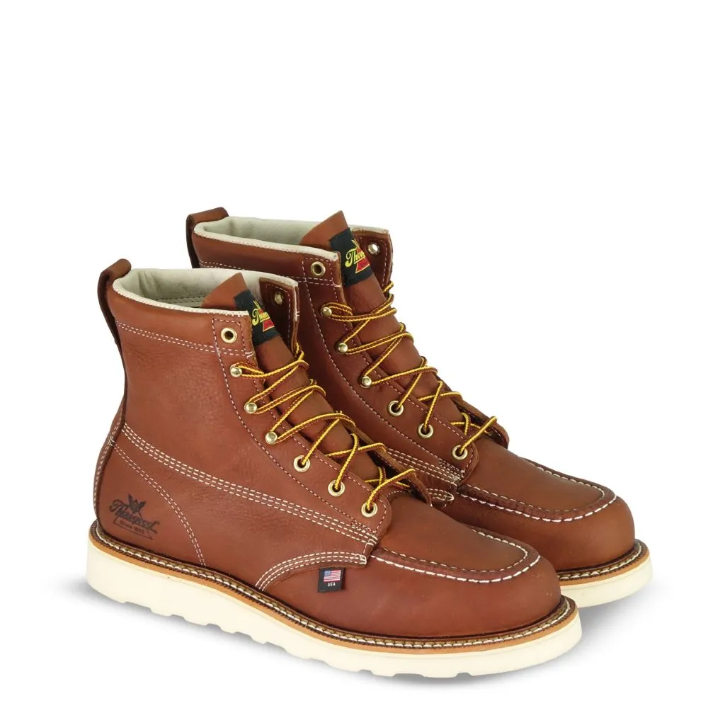 'Thorogood' Men's 6" American Heritage MAXWear Wedge™ Soft Toe - Tobacco
