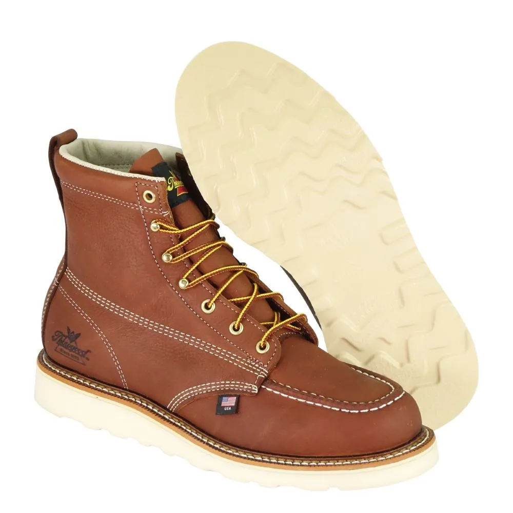 'Thorogood' Men's 6" American Heritage MAXWear Wedge™ Soft Toe - Tobacco