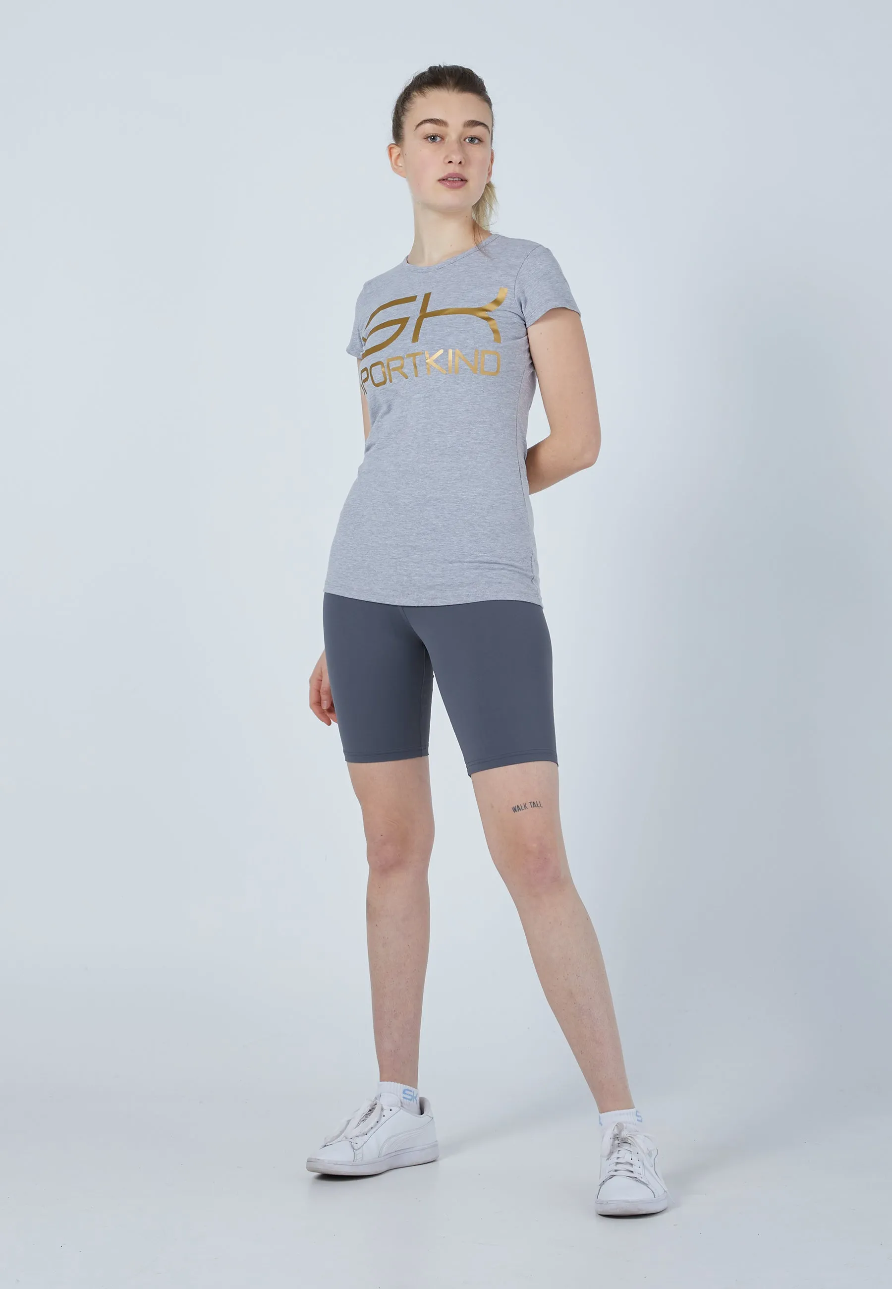 Training T-Shirt Cotton, light grey