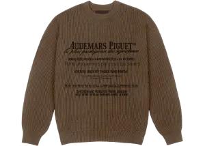 Travis Scott CJ x Audemars Piguet Knitted Sweater "Brown"