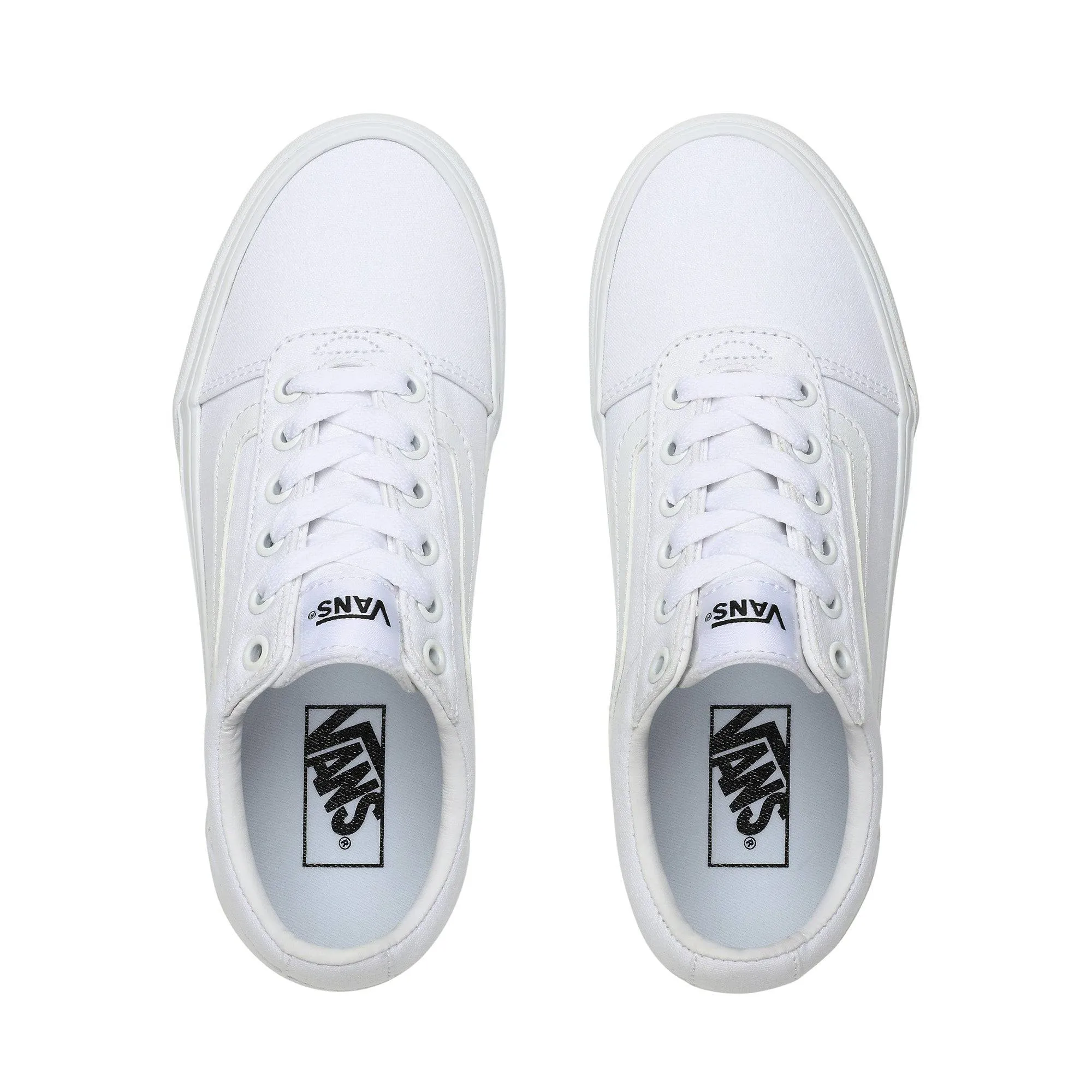 VANS Ladies Ward Platform Canvas -WHITE