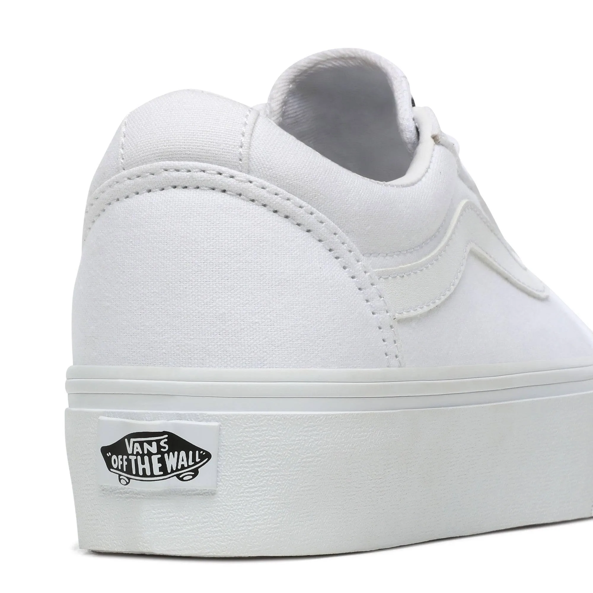 VANS Ladies Ward Platform Canvas -WHITE