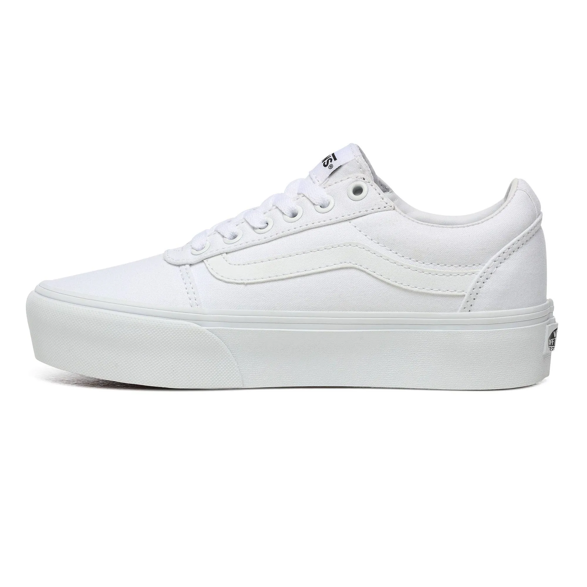 VANS Ladies Ward Platform Canvas -WHITE