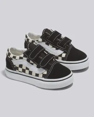 VANS Old Skool V (Primary Check) -  Black/White