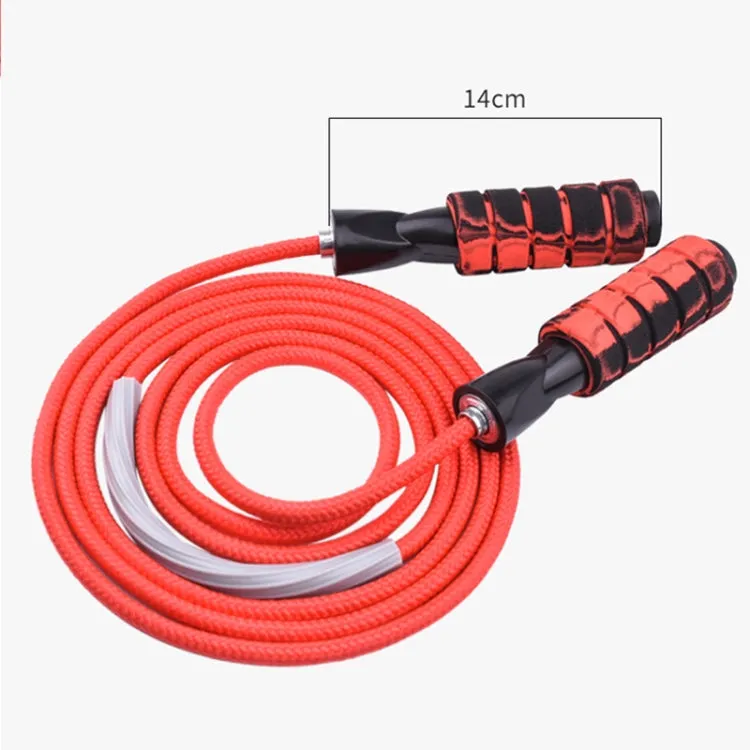 Weight-Bearing Skipping Rope Fitness Exercise Room Skipping Rope, Thickness: 6mm, Length: 3m(Red)