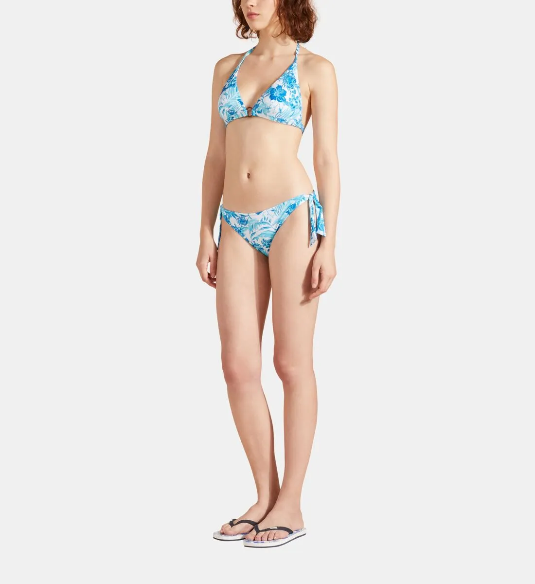 Women  Flip flop Tahiti Flowers