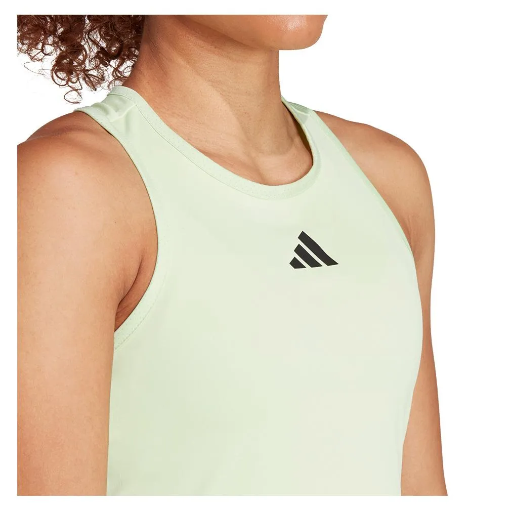 Women's Club Tennis Tank Semi Green Spark