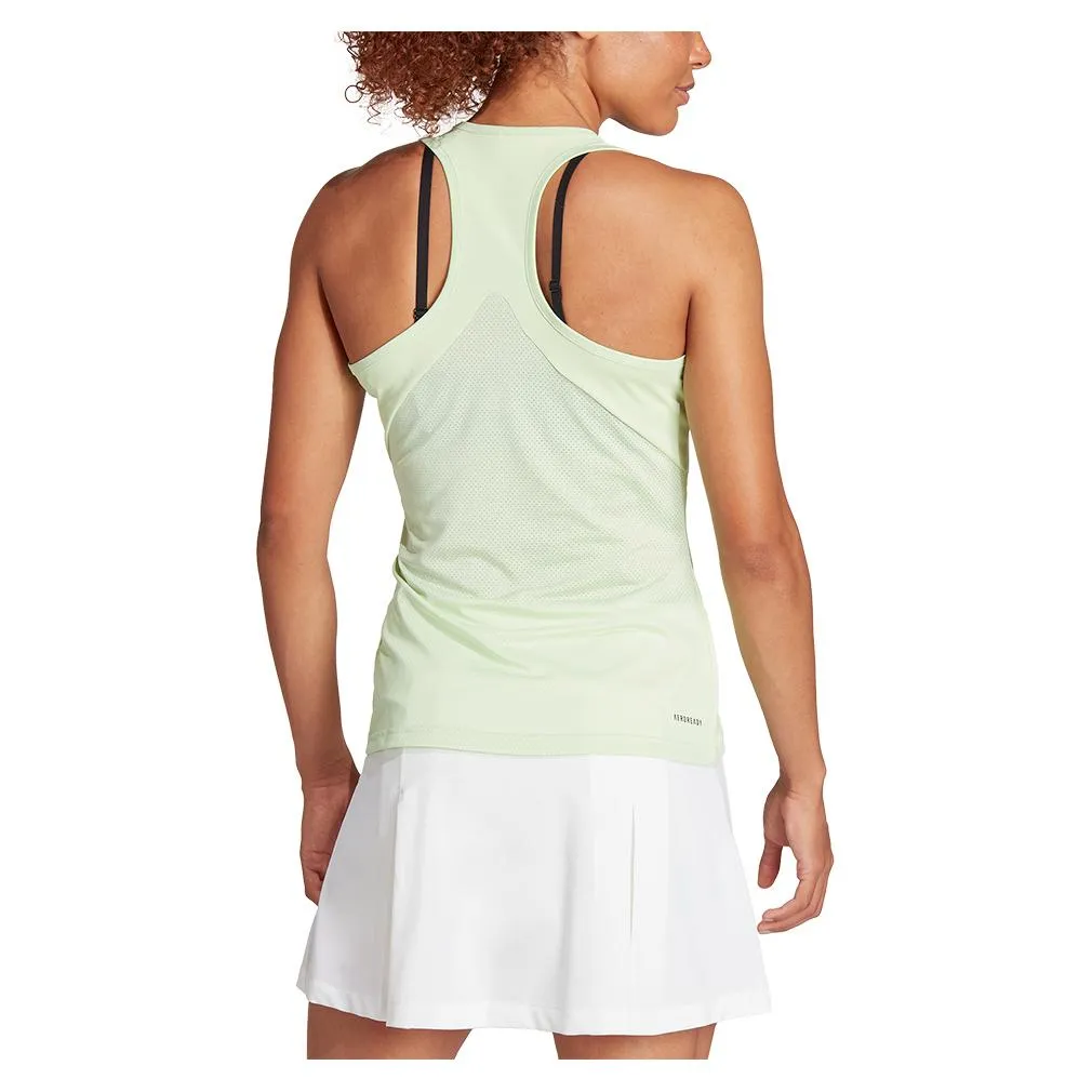 Women's Club Tennis Tank Semi Green Spark