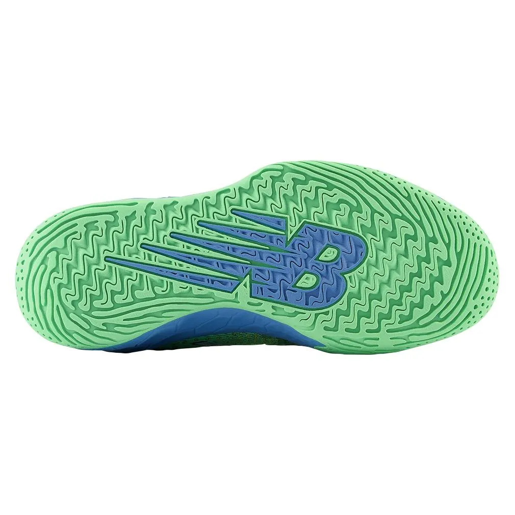 Women`s Fresh Foam X Lav v2 B Width Tennis Shoes Electric Jade and Heritage Blue