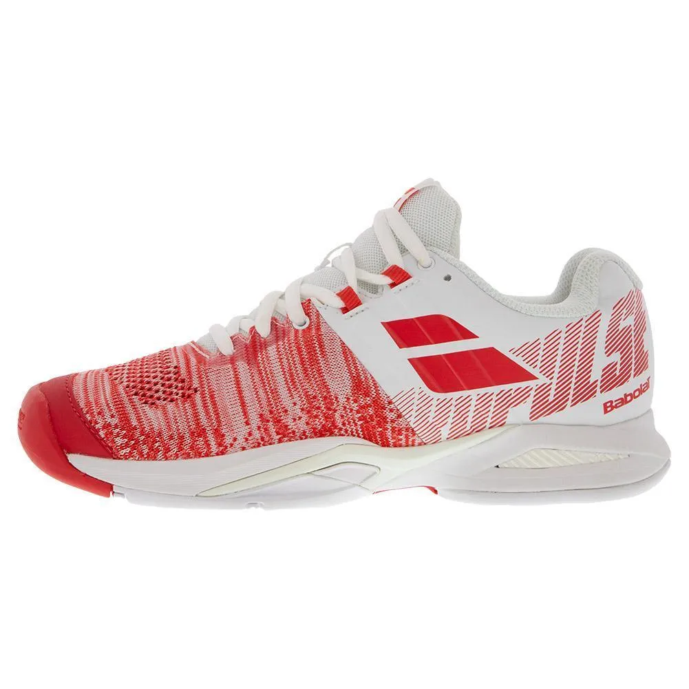 Women's Propulse Blast White and Hibiscus Tennis Shoes