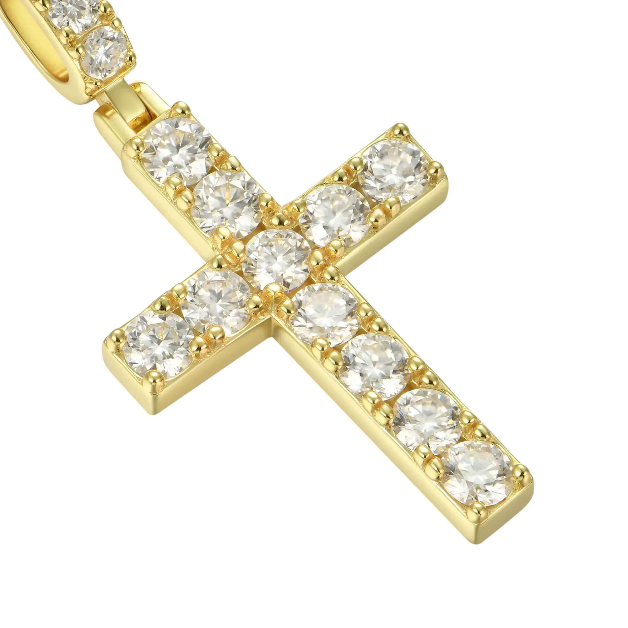 Women's Solid Tennis Cross Pendant - Medium