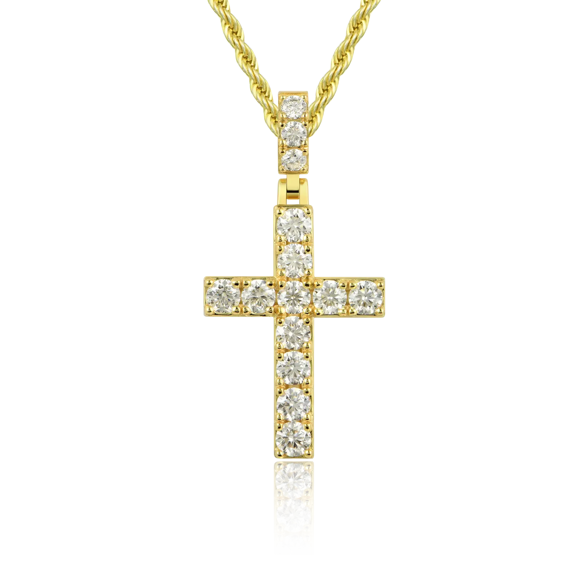 Women's Solid Tennis Cross Pendant - Medium