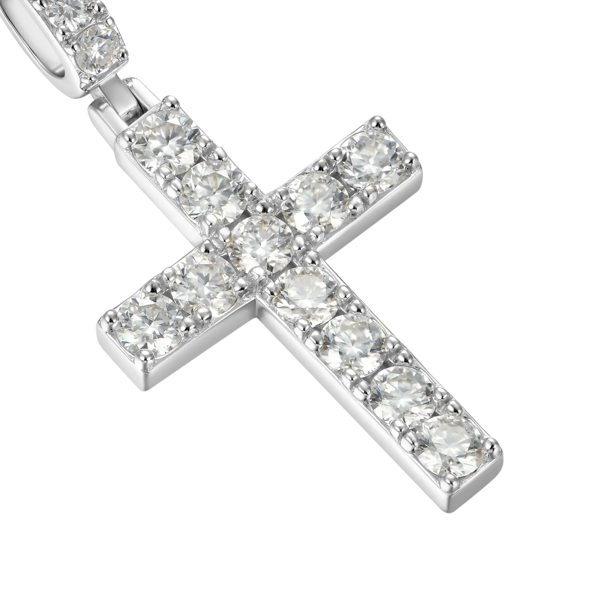 Women's Solid Tennis Cross Pendant - Medium