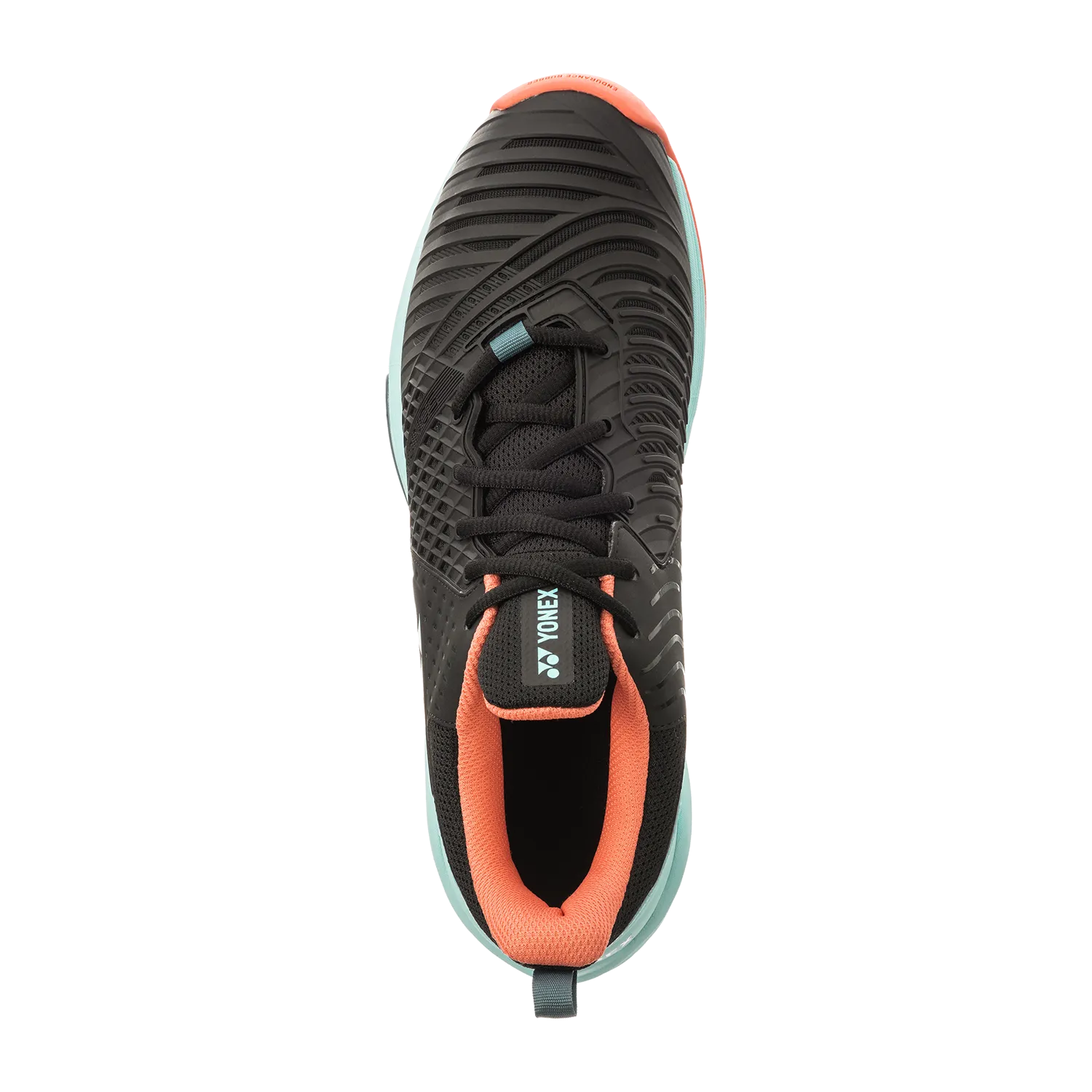 Yonex Men's Power Cushion Sonicage 3 Clay Tennis Shoes in Black/Sky Blue